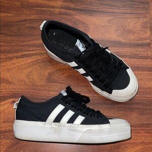 Womens Adidas Nizza Canvas Sneakers